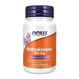 Наттокиназа 100 мг, Nattokinase 100 mg, Now Foods, 60 капсул 1