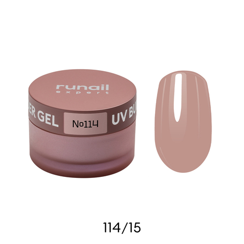 Гель моделирующий UV BUILDER GEL Runail Expert №114, 15г банка