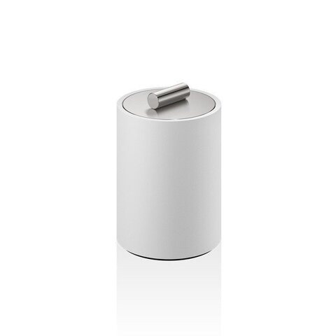 Decor Walther 0971255 Decor Walther Stone DMD S Баночка универсальная 11x8см, с крышкой, цвет: белый / сталь матовая