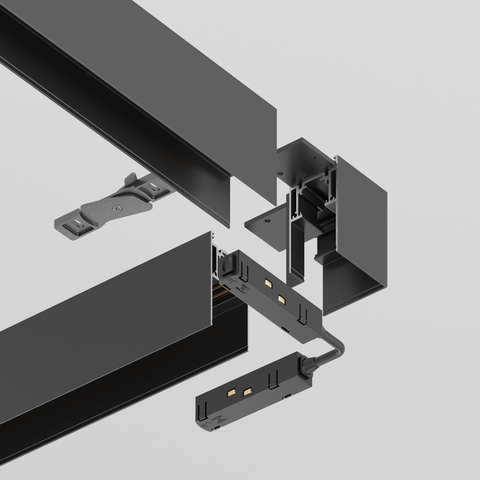 Комплектующие для накладной трековой системы Maytoni Accessories for tracks gravity TRX010CL-21B