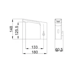 Смеситель для раковины сенсорный BELZ B524-7 латунь, черный