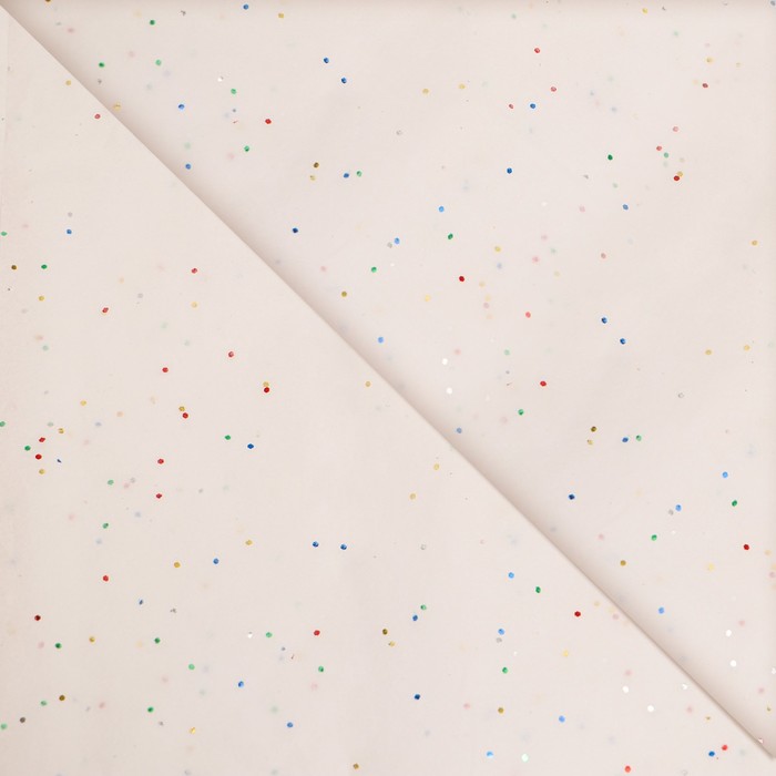 Упаковочная бумага, Тишью (50*66 см), «Конфетти», белая, 10 листов