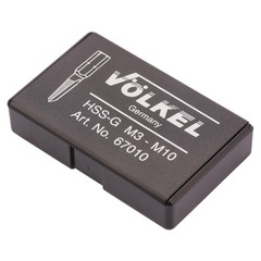 Набор метчиков для шуруповерта M3 -M10 HSS-G 6пр Volkel 67010