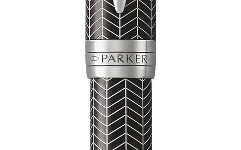 Ручка шариковая Parker Duofold Prestige, K307 Black Chevron RT (1945414)