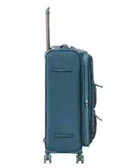 Чемодан MIRONPAN маленький средний тканевый Бирюза ножки