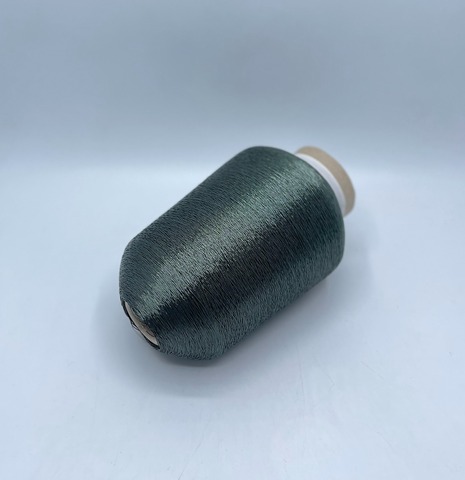 Kyototex, Abigail Pedy, 600м, 15% Металлик (Люрекс), 65%Вискоза, 20% Японская бумага, Зеленый(7), 37008