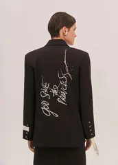 Жакет GOD SAVE THE PRINCESS черного цвета