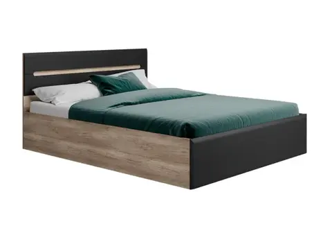 Наоми КР-11 Кровать 1,6 дуб каньон/графит