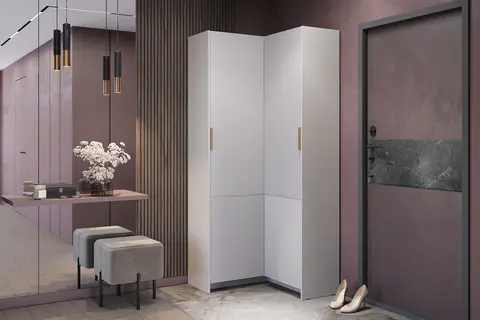 Шкаф угловой Пандора ШКУ-07 кашемир / айриш