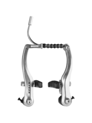 Тормоз T210DG Apse V-образный передний, алюминий,серебро/510113