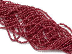 Фианиты 2мм, огранка (нить бусин)