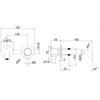 Allen Brau 5.31030-MG 5.31030-MG PRIORITY 2.0 Cмеситель для умыв.встр.,излив 195мм,Kerox,графит браш (345411)