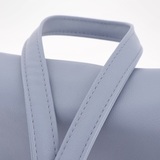 Сумка Саломея 428 гладкий серо-голубой