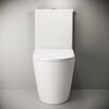Ceramica Nova Highlight CN1802 Напольный пристенный унитаз с бачком с ультра тонким сидением с функцией плавного закрытия, цвет: белый