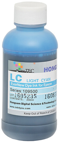 Чернила водные DCTec 7900D light cyan dye  200мл. Серия 109500