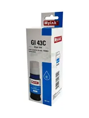 Чернила MyInk GI43C для CANON GI-43C для PIXMA G540/G640 60 мл, контейнер, cyan Dye