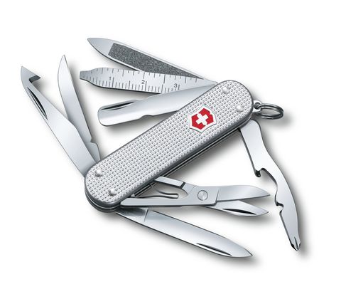 Нож-брелок Victorinox MiniChamp Alox Silver, 58 mm (0.6381.26)