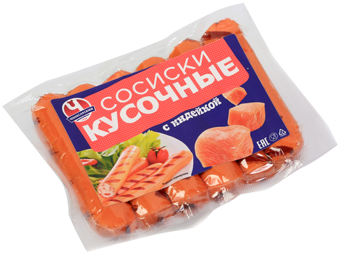 Сосиски КУСОЧНЫЕ с индейкой