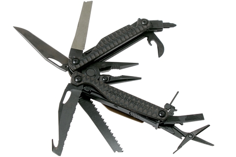 Мультитул Leatherman Charge Plus G10 100 mm, 19 функций серый/коричневый, кробка картонная (832915)