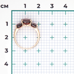 01-5392-00-204-1110-46- Золотое кольцо с гранатами