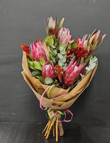 Букет с протеей