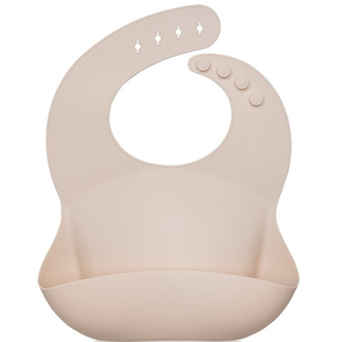 Önlük\PETITE&MARS Bib silicone Sam Beige