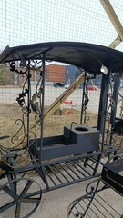 Мангал Карета с плитой МК004