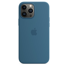 iPhone 13 Pro Max Silicone Case with MagSafe Abyss Blue
