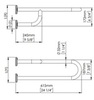 Mediclinics BFD600CS Поручень для унитаза