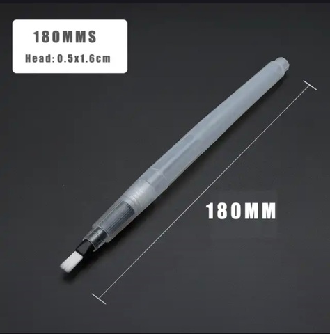 ручка-кисть для акварели, размер ворса 0,5*1,6см