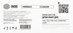 Фотобарабан (Drum-Unit) Cactus CS-DU6300 (108R00645) черный для Xerox Phaser 6300, 6350, 6360DN 6360, 6360N (ч/б: 35'000 стр.)
