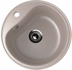 ULGRAN U-100  Круглая мойка с отверстием под смеситель