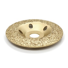 74-0-531 Круг шлиф. чашечный по дереву карбид вольфрама, выгнутый, 24 зерно FEPA, 125х22,2мм (РемоКолор)