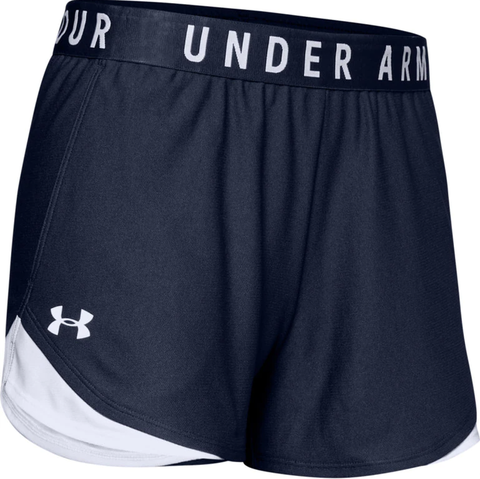 Женские теннисные шорты Under Armour Women's UA Play Up Shorts 3.0 - midnight navy/white