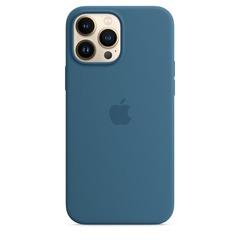iPhone 13 Pro Max Silicone Case with MagSafe Abyss Blue