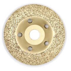 74-0-531 Круг шлиф. чашечный по дереву карбид вольфрама, выгнутый, 24 зерно FEPA, 125х22,2мм (РемоКолор)