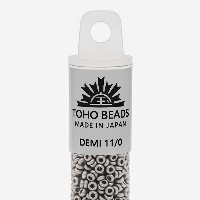 Японский бисер TOHO Demi 11/0 (№566), металлизированный, непрозрачный матовый