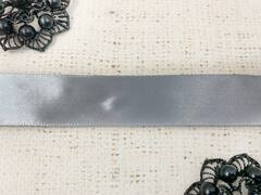 Лента атласная, ш. 2,5 см, серый