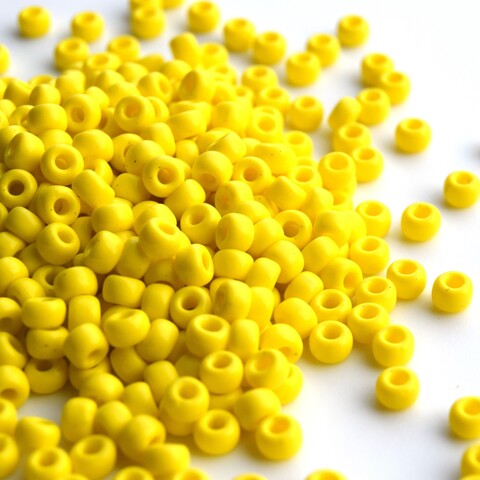 8/0 RR-0404 Бисер круглый Миюки /Miyuki round 8/0 Opaque Yellow