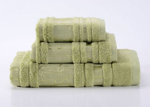 Bamboo CL-7  светло-зеленое махровое  полотенце
