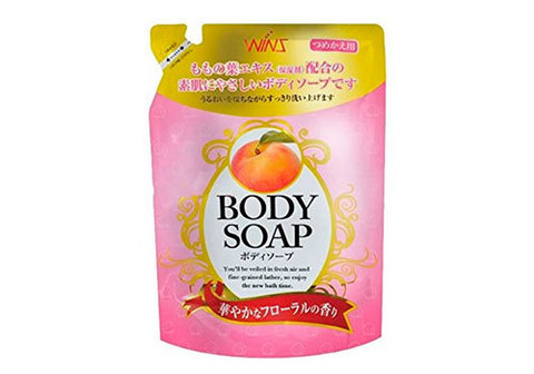 Крем-мыло с экстрактом листьев персика Body Soap, 400мл