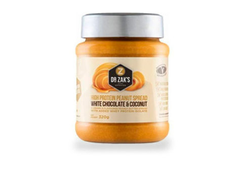 Протеиновая арахисовая паста с белым шоколадом и кокосом, 320г