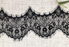Кружево Французское, ш. 12 см, чёрный