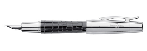 Перьевая ручка Faber-Castell E-motion Resin Croco Black перо EF