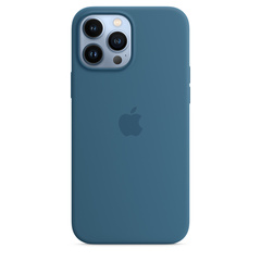 iPhone 13 Pro Max Silicone Case with MagSafe Abyss Blue