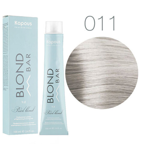 Kapous Blond Bar BB 011 (Дымчатый сандрэ) - Крем-краска для волос с экстрактом жемчуга