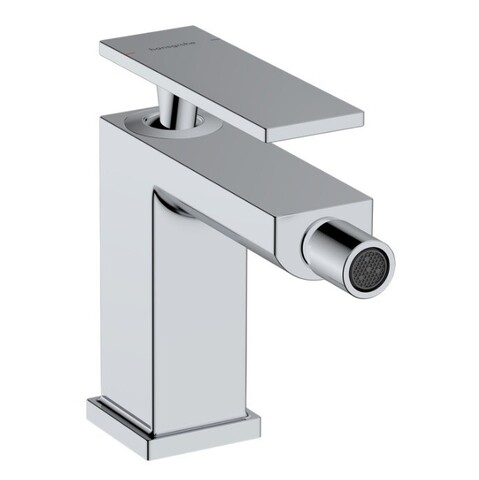 Hansgrohe 73200000 Tecturis E Смеситель для биде 80, однорычажный, со сливным гарнитуром, хр