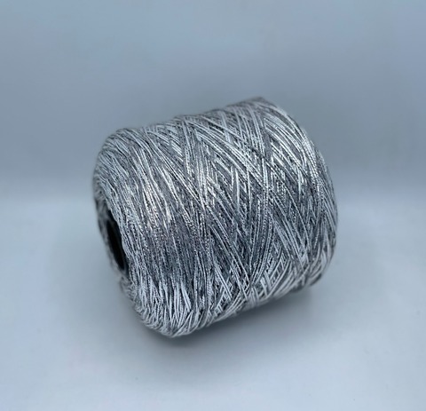 Luxury Production by Ri.Go (пр.Италия), art-Emporium, 180м/100гр, 90%Меринос,8%Полиэстер(фольга), 2%Полиамид , цвет-Серый+серебро(146/616) ,арт.32214