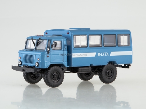 GAZ-66 NZAS-3964 (66) Shuttle bus blue 1:43 AutoHistory