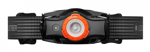 Фонарь налобный Led Lenser MH5 чёрный/оранжевый , светодиодный, (502143)